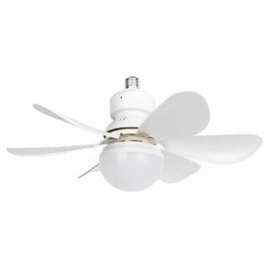 Ventilador De Teto Com Lâmpada Led e Controle Remoto Para Bocal E27 60W