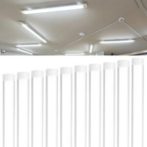 Kit10 Luminária Led Sobrepor Linear Slim 18w Branco Frio 60cm